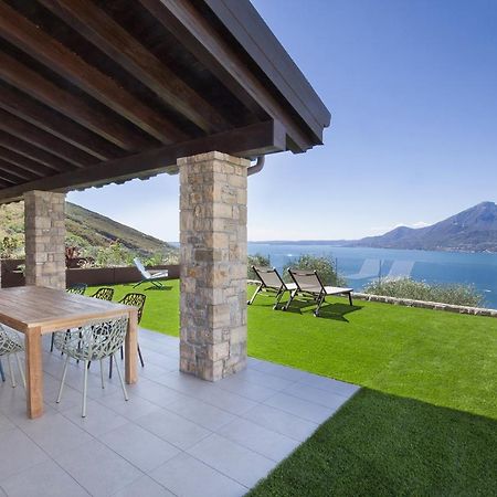 Villa Divina - Apt Icona Con Piscina E Vista Lago Castelletto Di Brenzone Exteriör bild