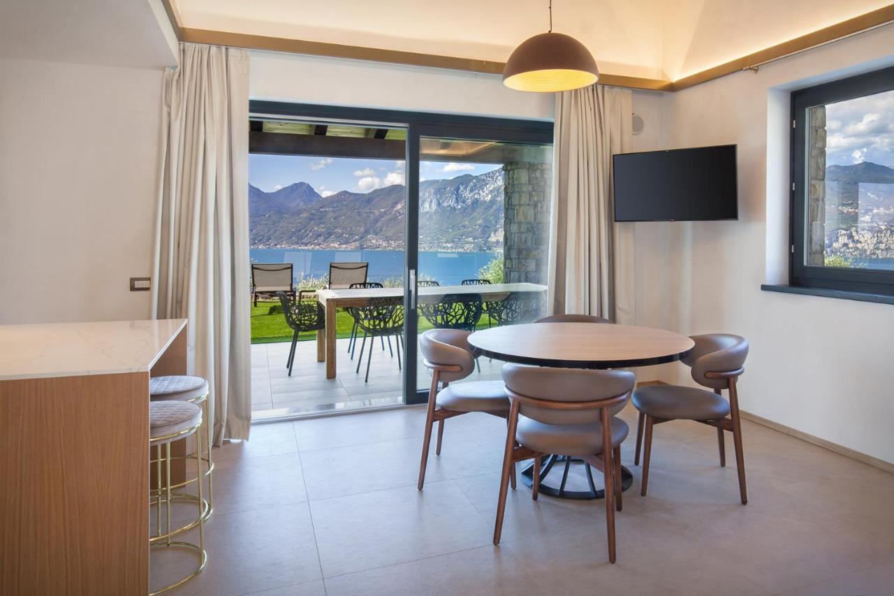 Villa Divina - Apt Icona Con Piscina E Vista Lago Castelletto Di Brenzone Exteriör bild