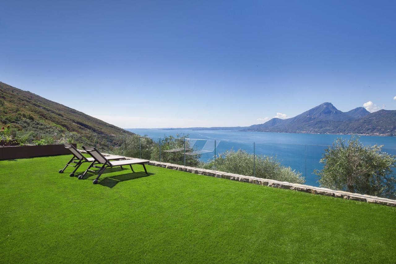 Villa Divina - Apt Icona Con Piscina E Vista Lago Castelletto Di Brenzone Exteriör bild