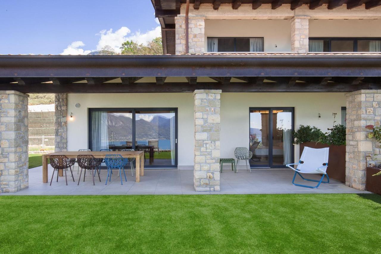 Villa Divina - Apt Icona Con Piscina E Vista Lago Castelletto Di Brenzone Exteriör bild